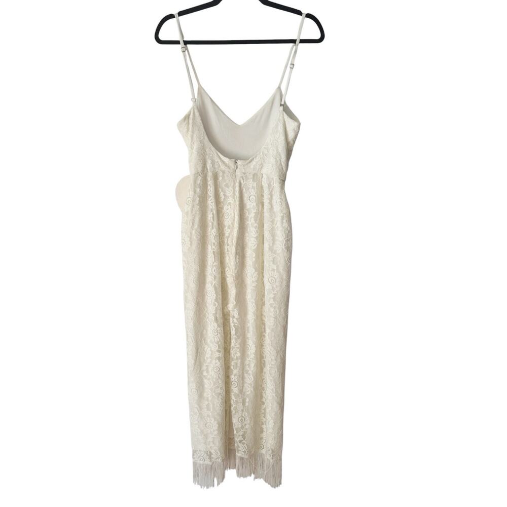 Free People X Gwen Jones Amelia Ivory Lace Fringe Wedding Dress Size XS - Picture 2 of 12